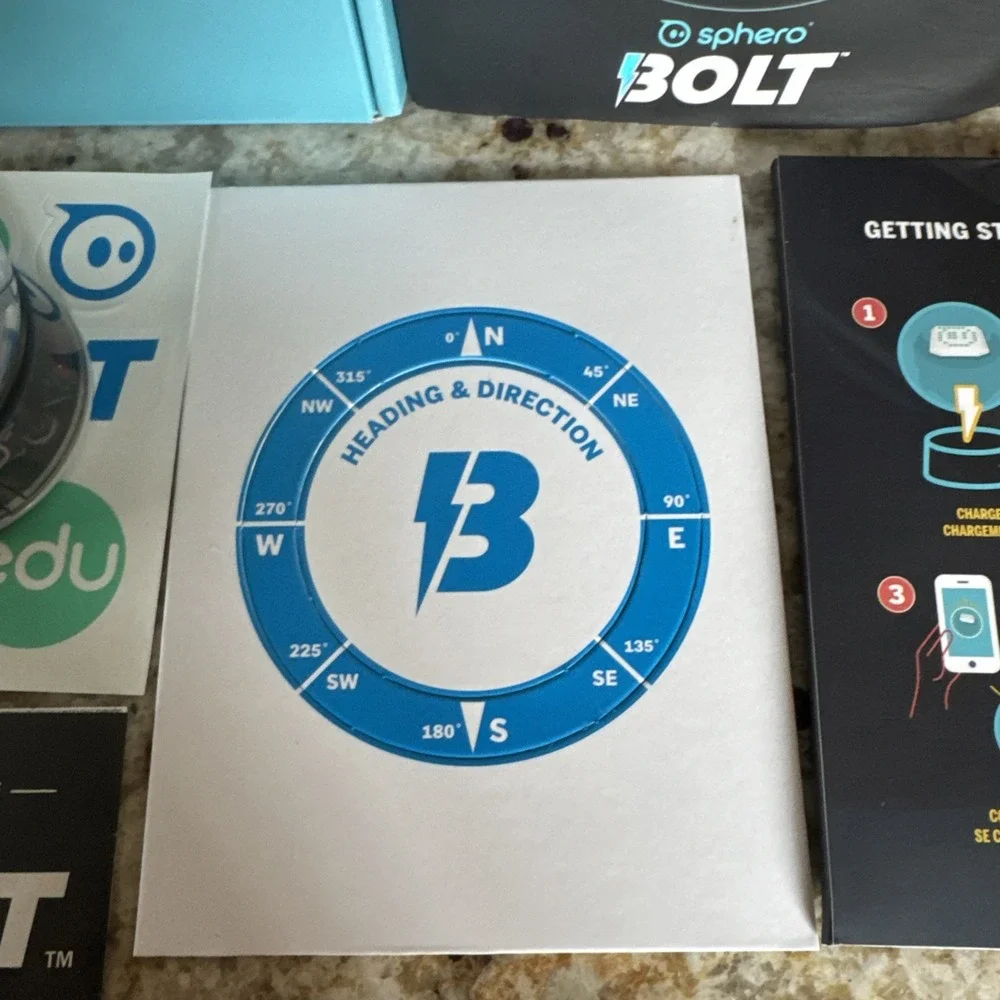 Sphero BOLT K002 Coding & AI Learning Robot Ball App Enabled Robot w/Charger Box